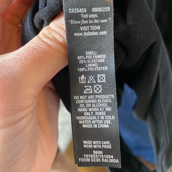 Ted Baker Tie Neck Swimsuit - Picture 6 of 10